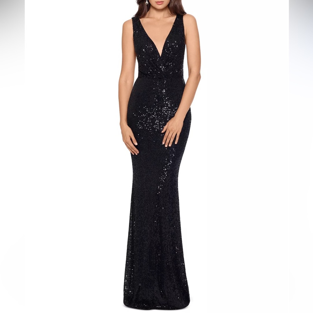 Xscape black Sequin gown - Never worn
